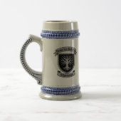 Argent Wish Crest et motto Mug Couleurs originales (Gauche)