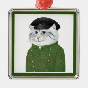 Argenté CHAUFFEUR CAT Premium Carré Ornement