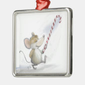 Argenté Joyeux Mouse Moe Ornement Carré (Gauche)