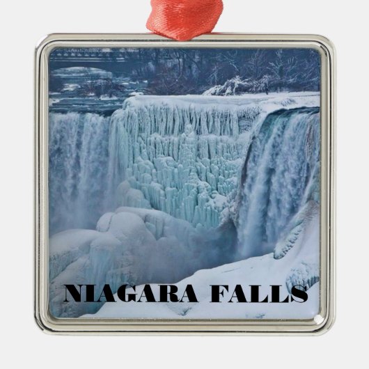 Argenté Niagara Falls Premium Carré ornement (Devant)