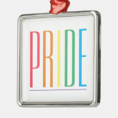 Argenté ORNEMENT PRIDE Carré Premium (Gauche)