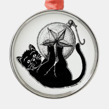 Ornement rond de Kitty d'ornement