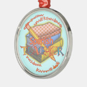 Argenté Ornement rond de luxe de l'enseignant espagnol (Gauche)