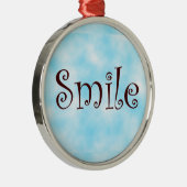 Argenté Ornement rond haut de sourire (Droite)