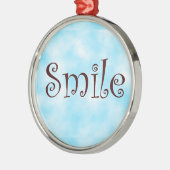 Argenté Ornement rond haut de sourire (Gauche)