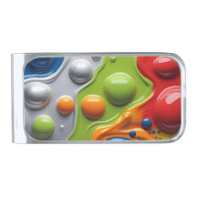 Pince à billets Bulles de Couleur