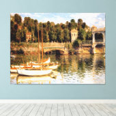 Argenteuil-brug Canvas Afdruk (Insitu (Houten vloer))