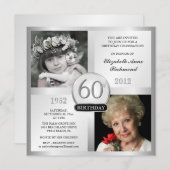 Argentez les soixantième invitations (Devant / Derrière)