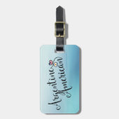 Argentijns-Amerikaans Bagagelabel van het hart (Voorkant verticaal)