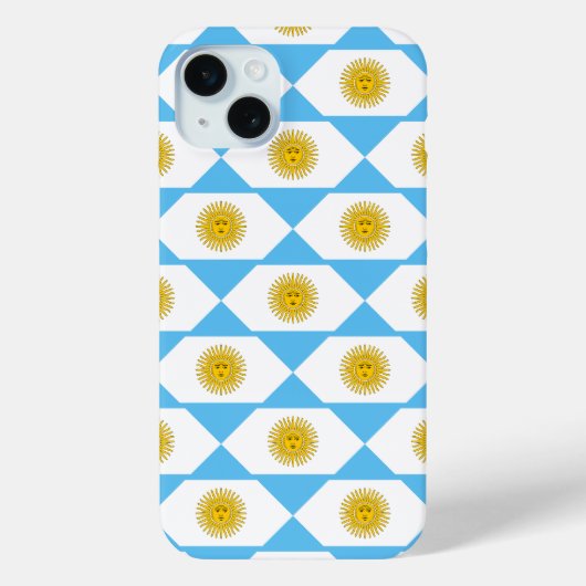 Argentijns vlagpatroon Case-Mate iPhone case (Achterkant)