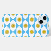 Argentijns vlagpatroon Case-Mate iPhone case (Achterkant (horizontaal))