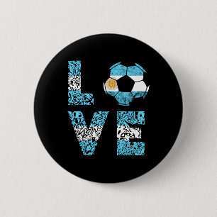 Argentijns voetbalelftal Argentinië Liefde Ll Arge Ronde Button 5,7 Cm