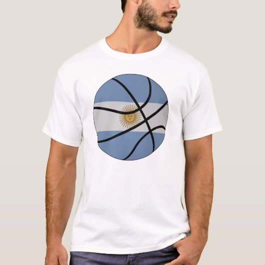 Argentijnse Basketball T-shirt (Voorkant)