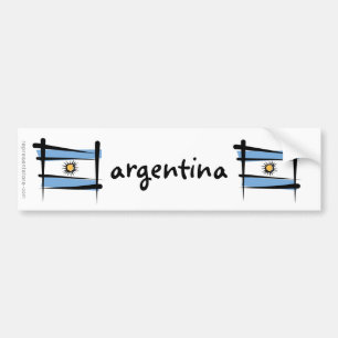 Argentijnse Borstel Vlag Bumpersticker