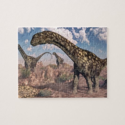 Argentijnse dinosaurus - 3D rendering Legpuzzel (Horizontaal)
