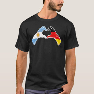 Argentijnse Duitse vlag - Argentijnse Duitse Heart T-shirt