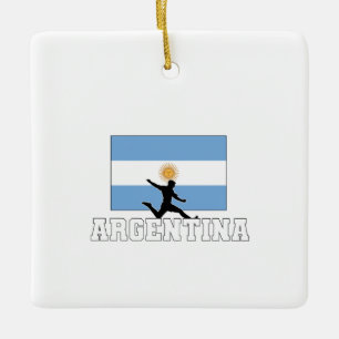 Argentijnse Football Soccer Nationaal Team Keramisch Ornament