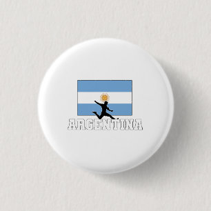 Argentijnse Football Soccer Nationaal Team Ronde Button 3,2 Cm