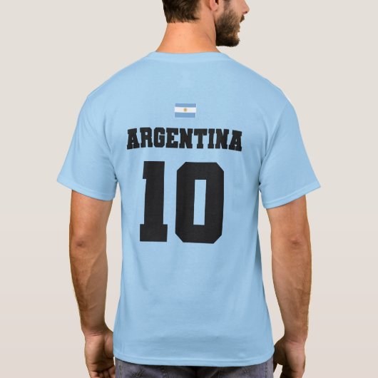 Argentijnse Football Soccer National Team T-Shirt (Achterkant)