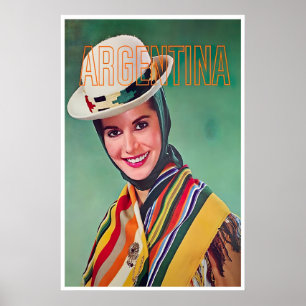 Argentijnse kunst reisposter Argentijnse print
