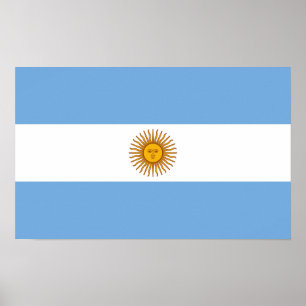 Argentijnse nationale vlag poster