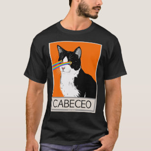 Argentijnse tango cabeco kat met laser ogen t-shirt