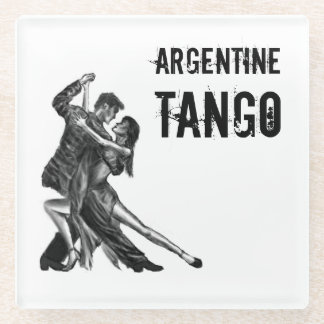 Argentijnse tango danskunst - onderzetter van glas