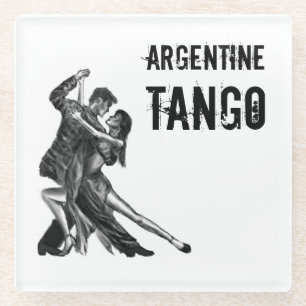 Argentijnse tango danskunst - onderzetter van glas glazen onderzetter