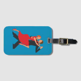 Argentijnse Tango Paar Bagagelabel