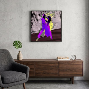 Argentijnse tangodansers foto afdruk