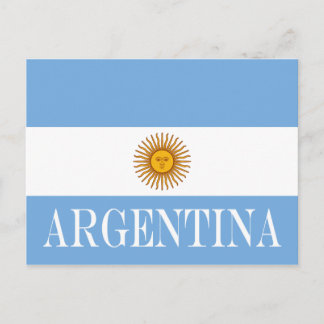 Argentijnse vlag Bandera De Argentina Briefkaart