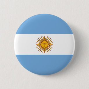 Argentijnse vlag Bandera De Argentina Ronde Button 5,7 Cm