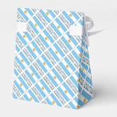 Argentijnse vlag betegeld gepersonaliseerd bedankdoosjes (Achterkant)