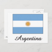 Argentijnse vlag briefkaart (Voorkant / Achterkant)