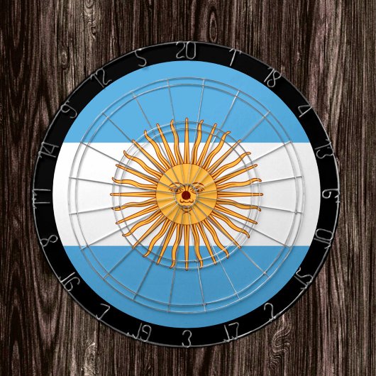 Argentijnse vlag Dartboard en Argentinië/spelboard Dartbord