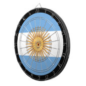 Argentijnse vlag Dartboard en Argentinië/spelboard Dartbord (Voorkant Rechts)