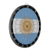 Argentijnse vlag Dartboard en Argentinië/spelboard Dartbord (Voorkant Links)