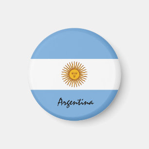 Argentijnse vlag en Argentinië - sport- en sportfa Magneet