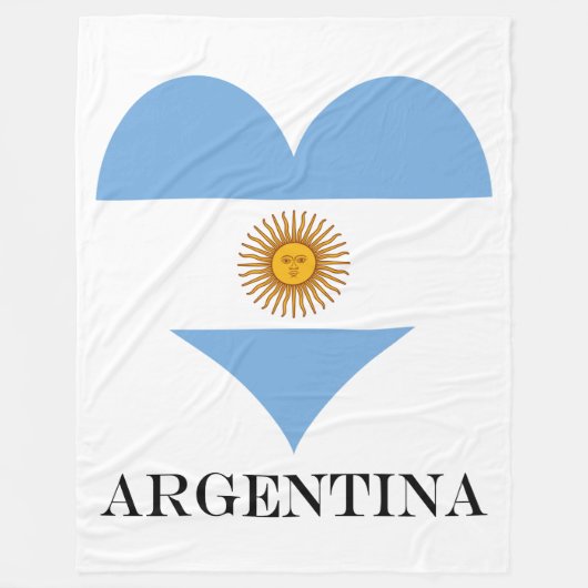 Argentijnse vlag fleece deken (Voorkant)