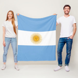 Argentijnse vlag fleece deken