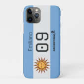 Argentijnse Vlag Gepersonaliseerde Atleet Uitrusti Case-Mate iPhone Case (Achterkant)