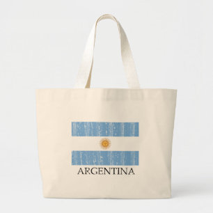 Argentijnse vlag Grote Tote Bag