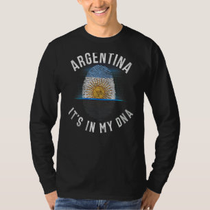  Argentijnse vlag in mijn DNA Argentini T-shirt