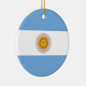 Argentijnse vlag keramisch ornament (Rechts)