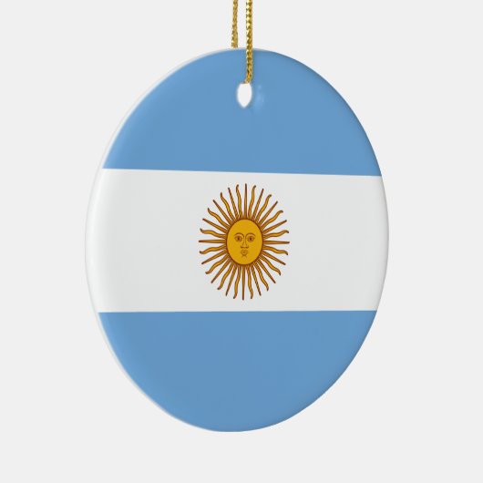 Argentijnse vlag keramisch ornament (Rechts)