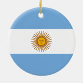 Argentijnse vlag keramisch ornament (Achterkant)