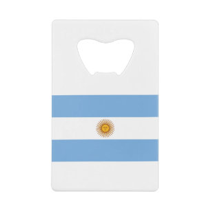 Argentijnse vlag kredietkaart flessenopener