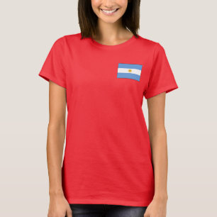 Argentijnse Vlag + Landkaart T-Shirt