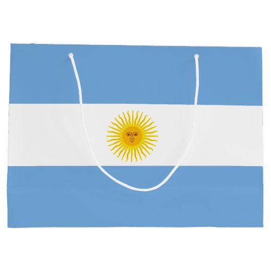 Argentijnse vlag large cadeauzakje (Achterkant)