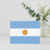 Argentijnse vlag, vlag van Argentinië Briefkaart (Staand voorkant)